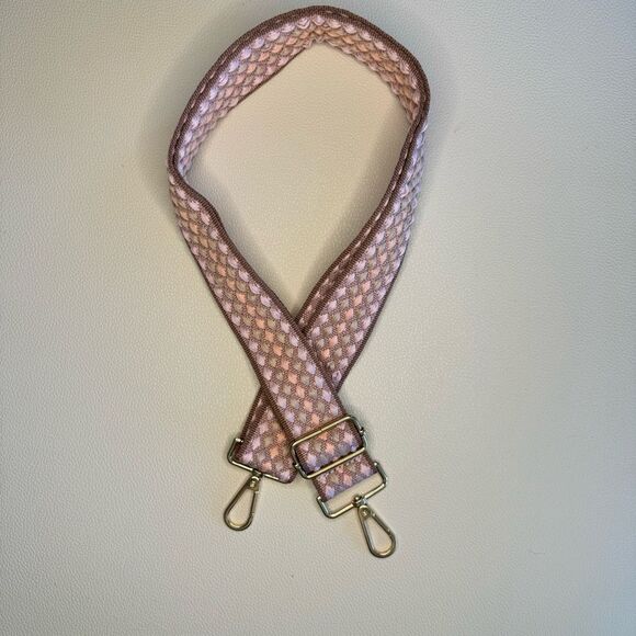 Wide Pink Purse Strap Crossbody Guitar Strap NEW FAST SHIP - Picture 1 of 3
